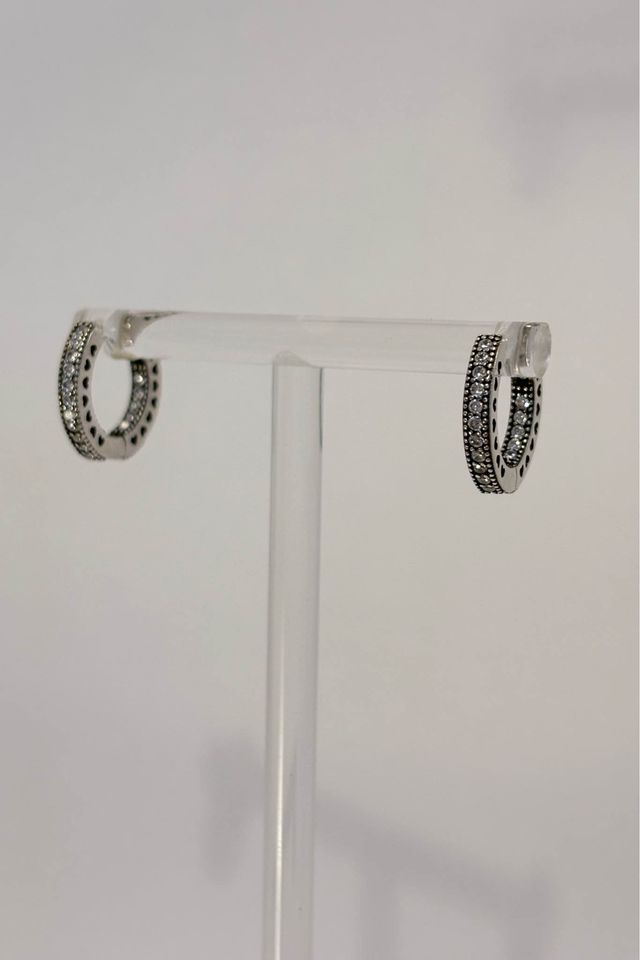 Sterling Silver Huggie Earrings with Millgrain Detail